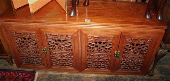 Chinese hardwood cabinet(-)